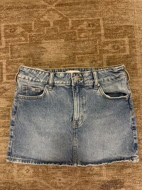 PacSun Light Blue Denim Mini Skirt